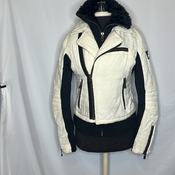 Sportswear of Sweden cream black biker ski jacket - Picture 2 of 16